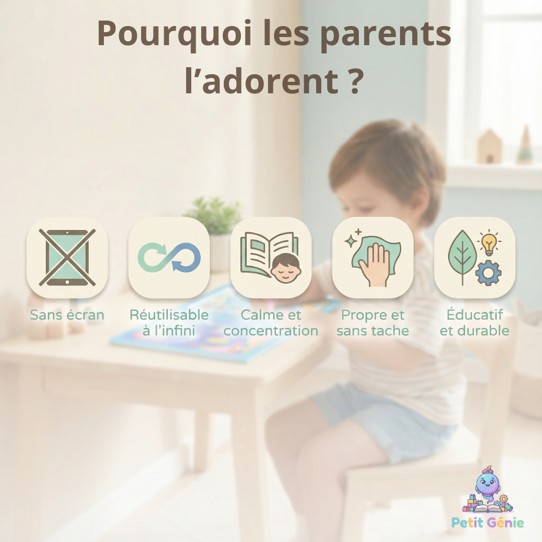 Livre de coloriage magique à l’eau effaçable