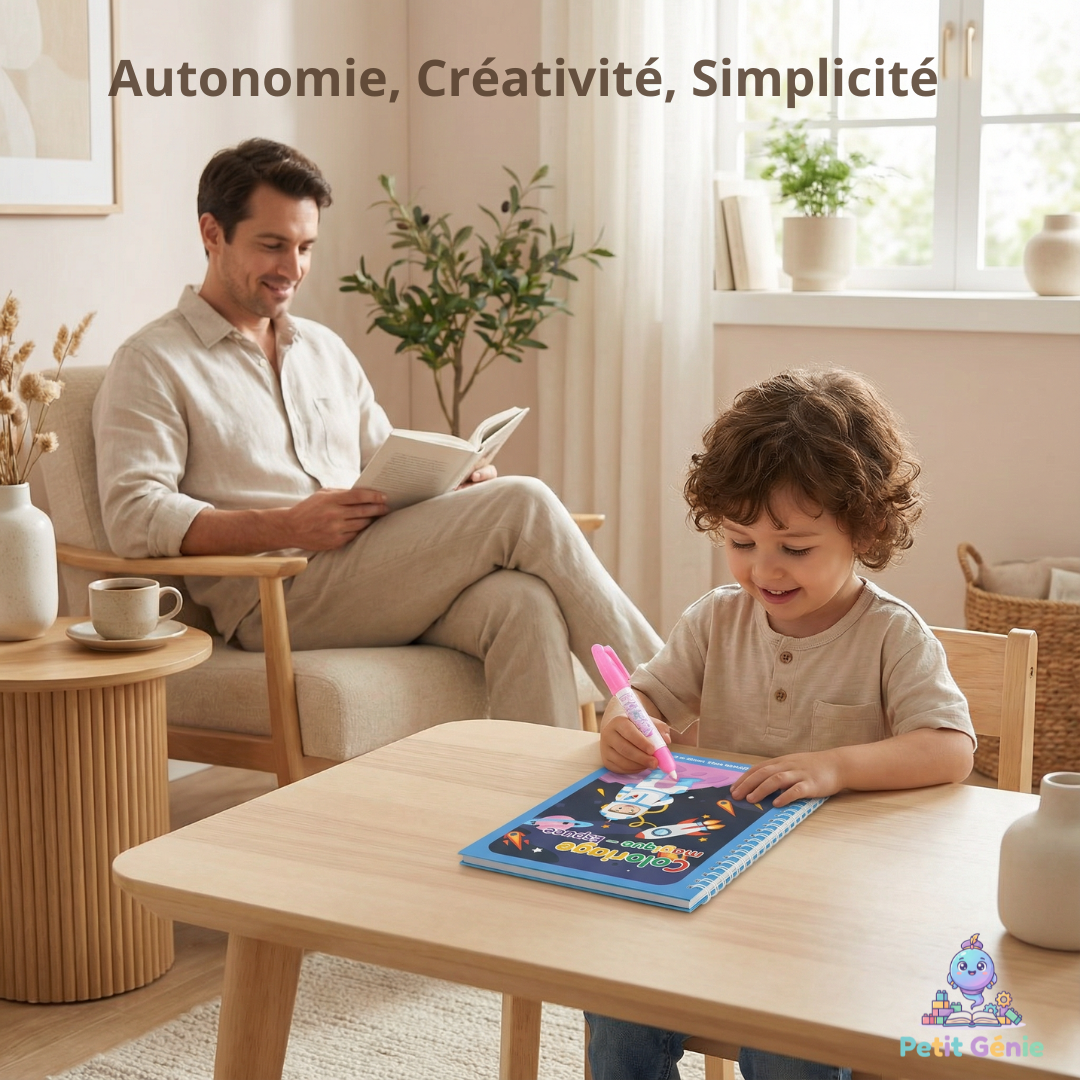 Livre de coloriage magique à l’eau effaçable