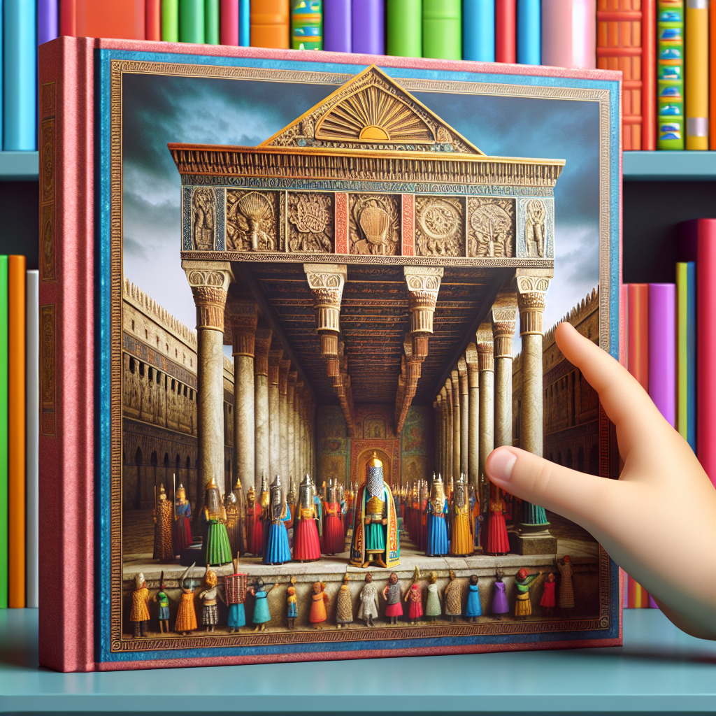 "A captivating photography book for children, showcasing the mysterious and restored palace of Aigai and the fascinating world of ancient kings and queens."