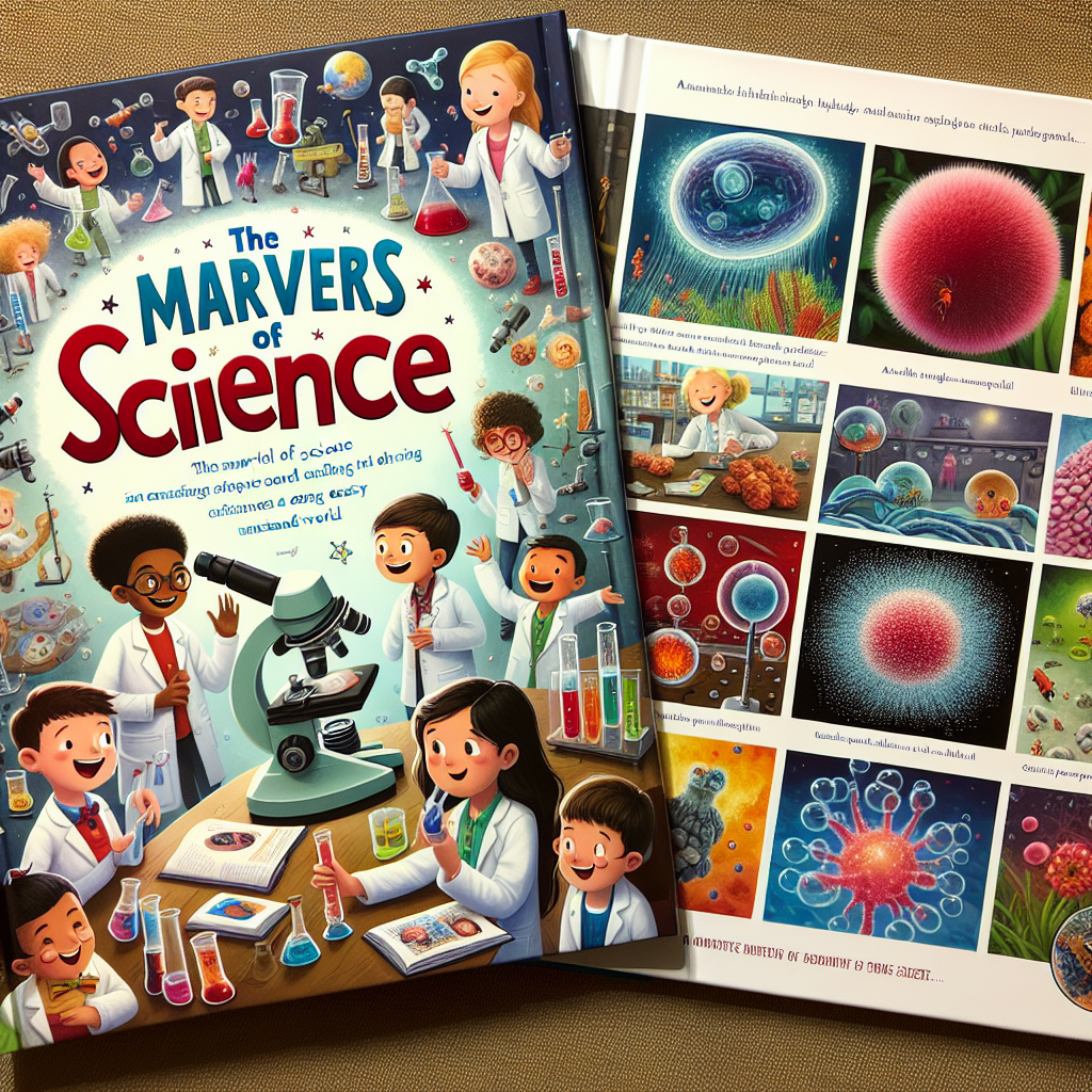 "A captivating photography book designed specifically for children, showcasing the wonders of science in a fun and accessible way."