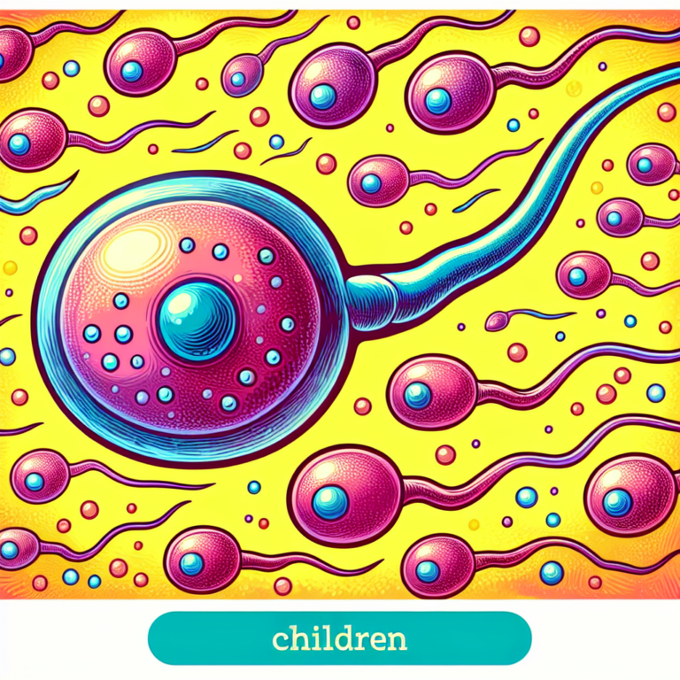 "A captivating photography for children showcasing the fascinating world of sperm cells and their vital role in reproduction!"