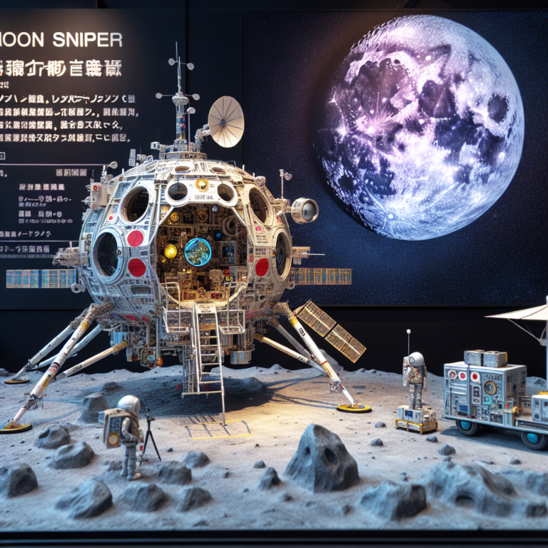 A photography for children of the Japanese mission Moon Sniper aiming to achieve a historic lunar landing with the help of facial recognition technology.