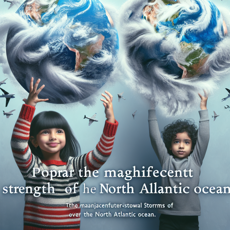 "Capture the awe-inspiring power of storms in the North Atlantic with a photography for children of Isha and Jocelyn, two consecutive storms that swept through with incredible force."