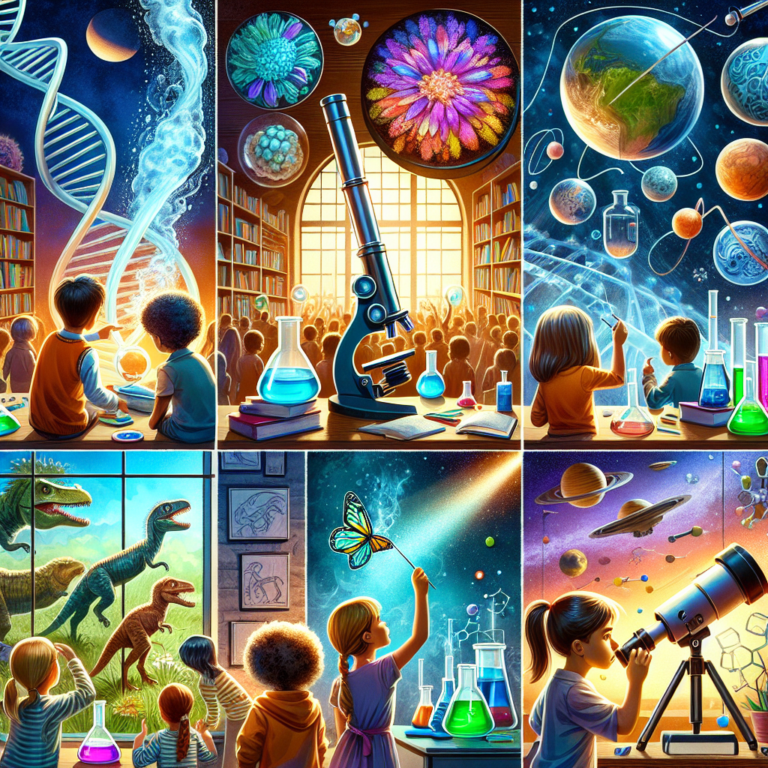 "A captivating photography for children depicting the wonders of science and the excitement of discovery!"