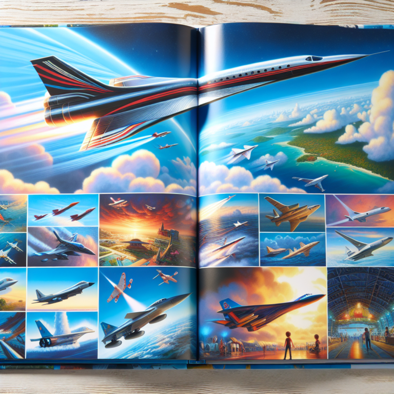 "A captivating photography book for children showcasing the awe-inspiring world of supersonic aircraft."