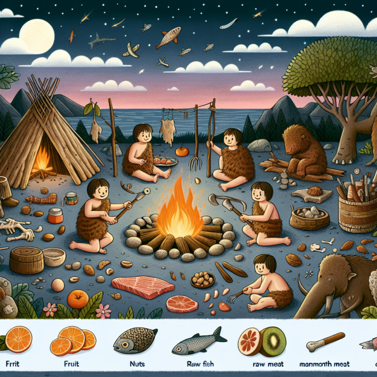 "A captivating photography for children, showcasing the fascinating discoveries of our prehistoric ancestors' dietary habits."