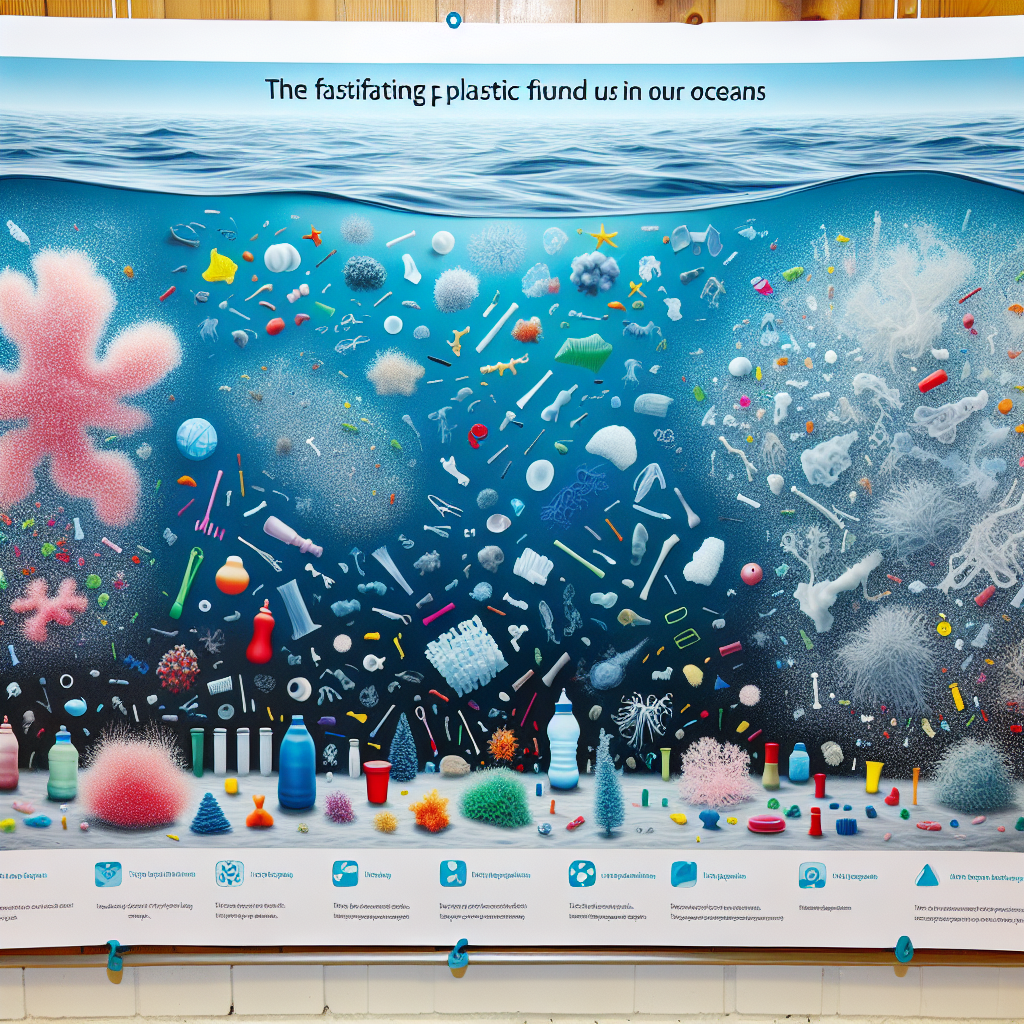 "A photography for children of the surprising diversity of plastic particles in the oceans."