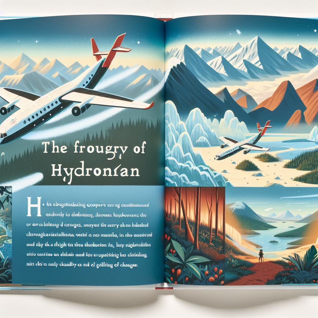 A photography for children of Bertrand Piccard's incredible journey around the world in a hydrogen-powered airplane.