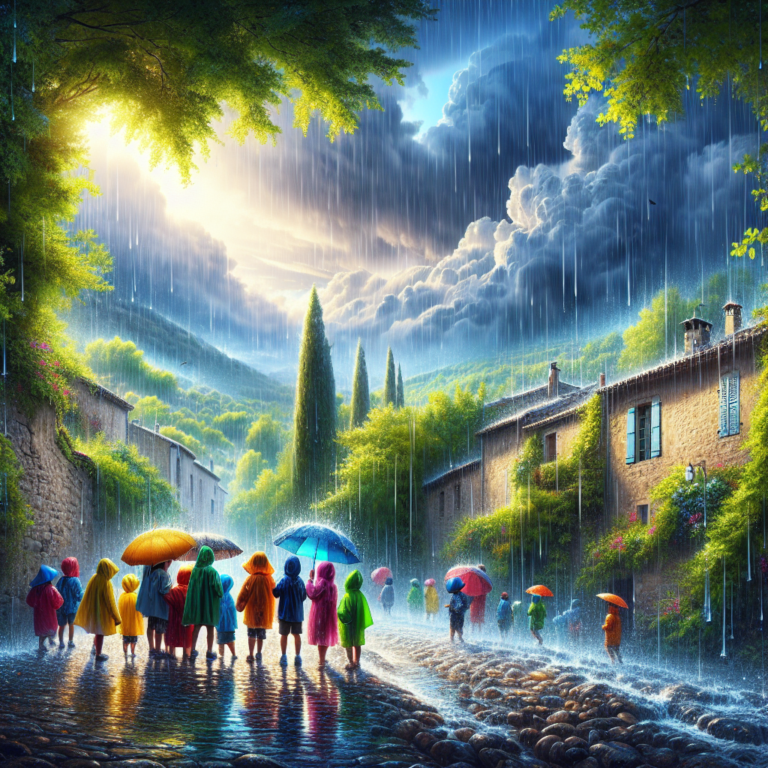 "Capture the awe-inspiring beauty of the exceptional rainfall in the south of France with a photography for children!"