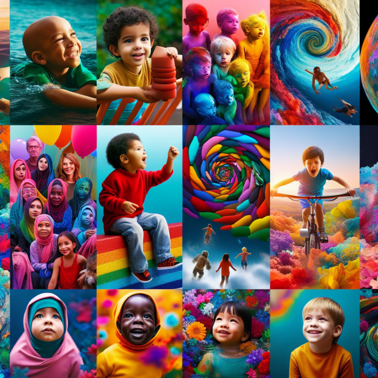 "A colorful journey through the eyes of aging: A photography series capturing the evolving perception of colors for children."