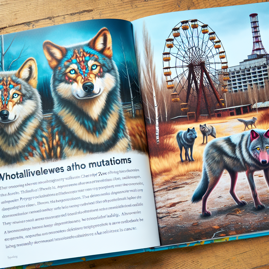 "A captivating photography book for children showcasing the fascinating mutant wolves of Chernobyl and their extraordinary ability to resist cancer."