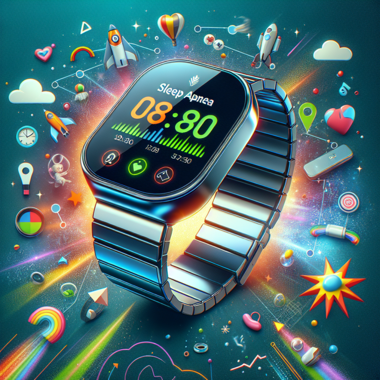 "A photography for children of the amazing Samsung Galaxy Watch 7, the first smartwatch capable of detecting sleep apnea!"