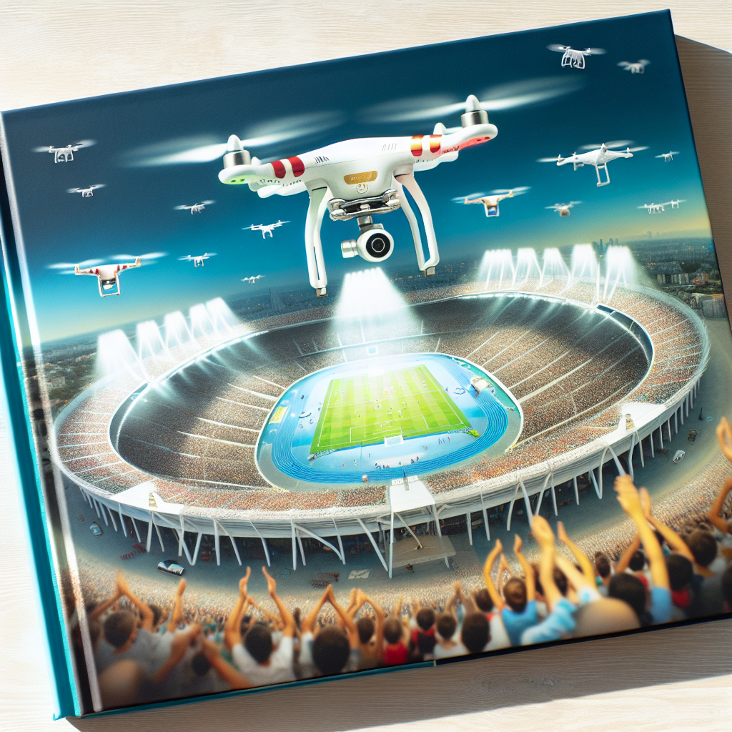 "A captivating photography book for children showcasing the exciting world of drones and their role in ensuring the safety of the Paris 2024 Olympics."