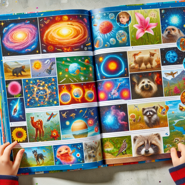 "A captivating photography book for children showcasing the wonders of science and nature!"