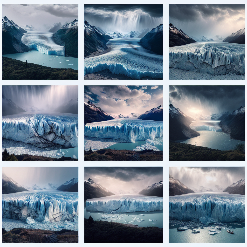 A photo album for children capturing the breathtaking collapse of an Argentine glacier!