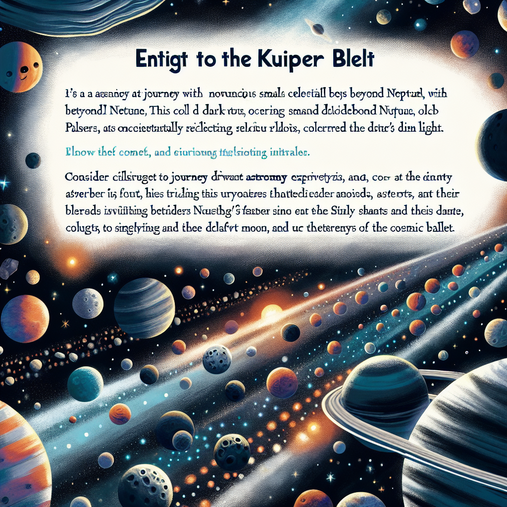 "Explore the mysterious Kuiper Belt with captivating images for children"