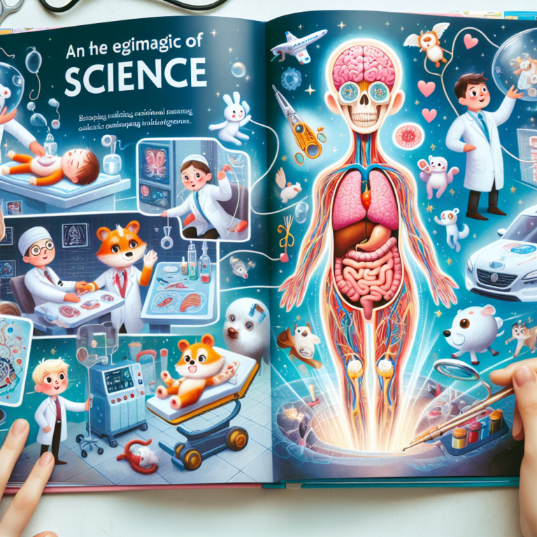 "A captivating children's book on the wonder of science through captivating images of medical procedures and discoveries."