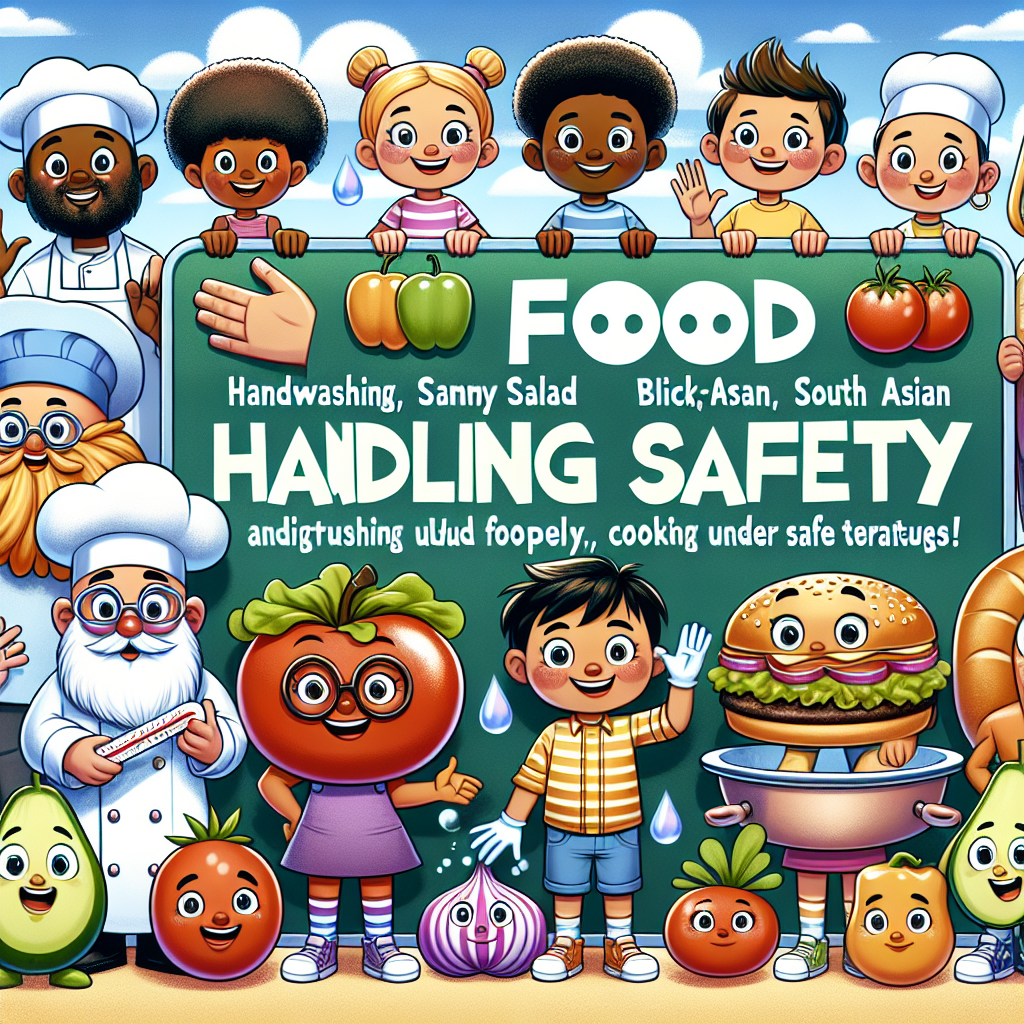 "A fun and informative illustration on food safety for kids."