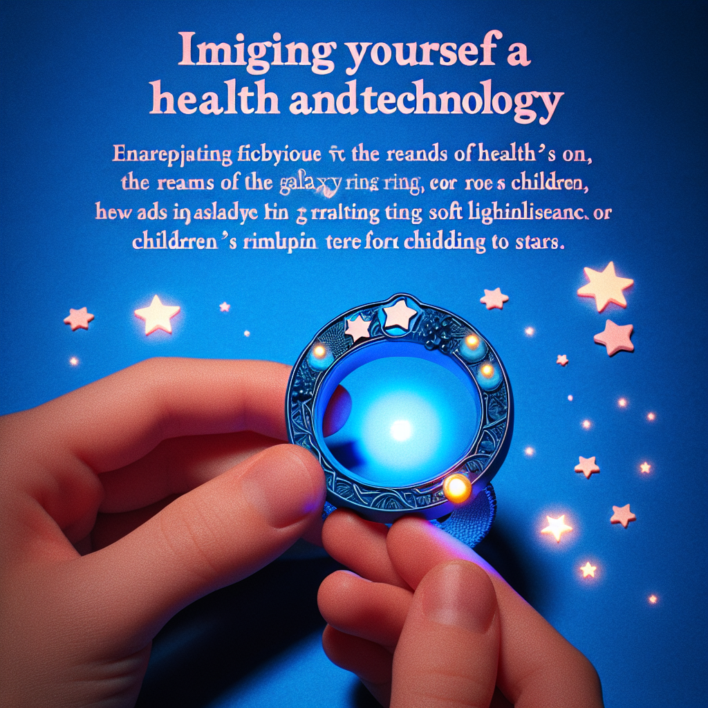 "A magical journey into the world of health and technology with the Galaxy Ring, designed for kids! 🌟"