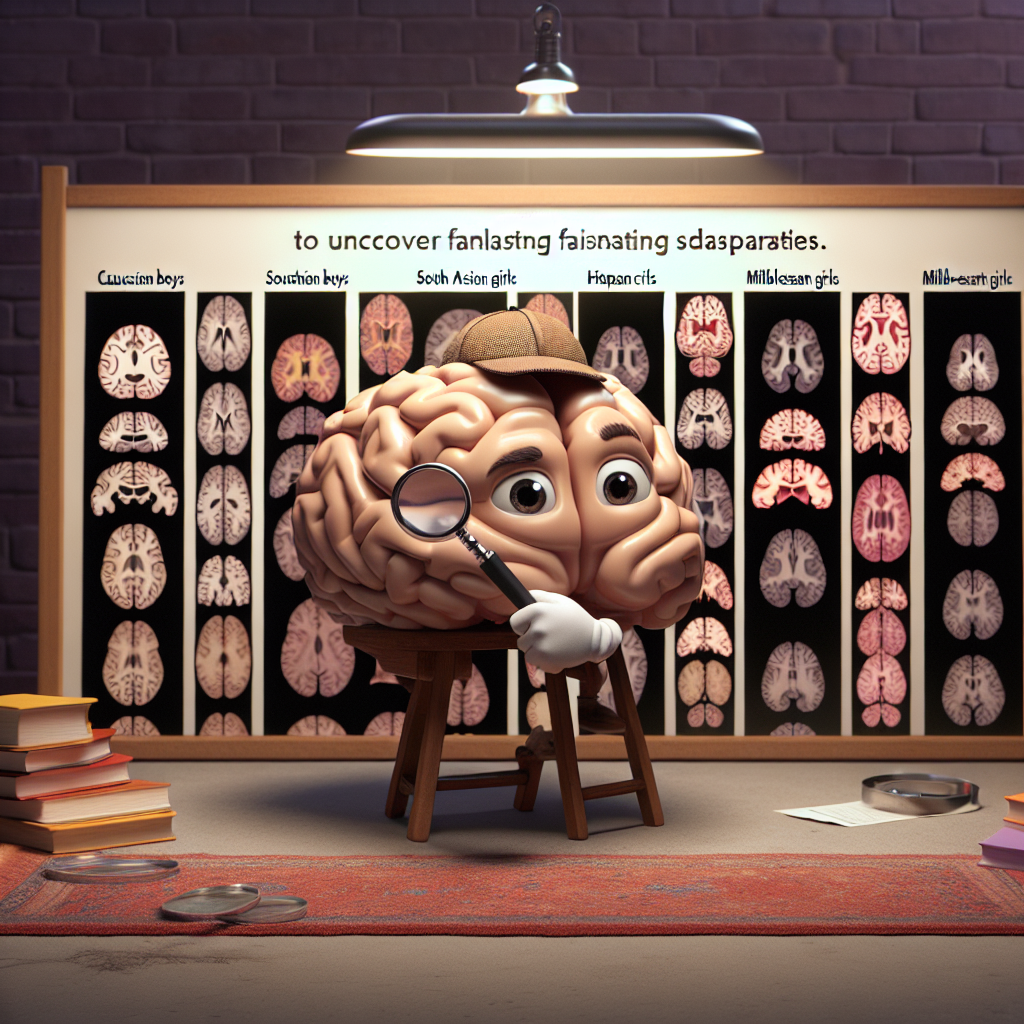 "A brain detective playing hide-and-seek with brain images to uncover mysterious differences between boys and girls."