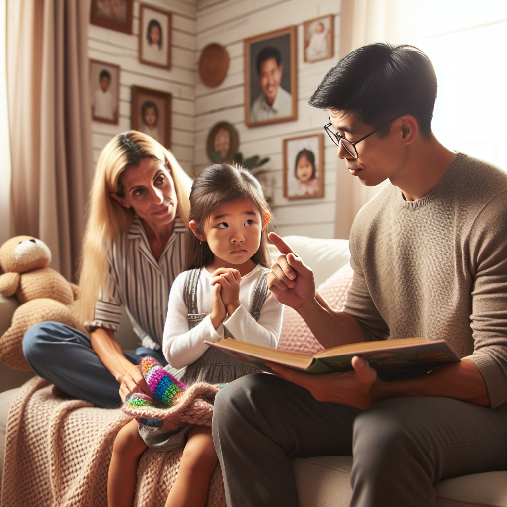 "A photograph for children of the importance of gentle discipline in parenting."