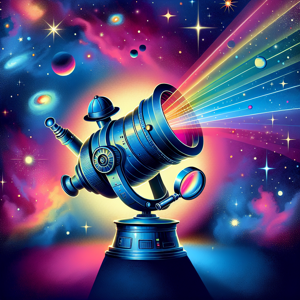 A photography for children of a space detective telescope using X-rays to search for habitable planets around nearby stars.